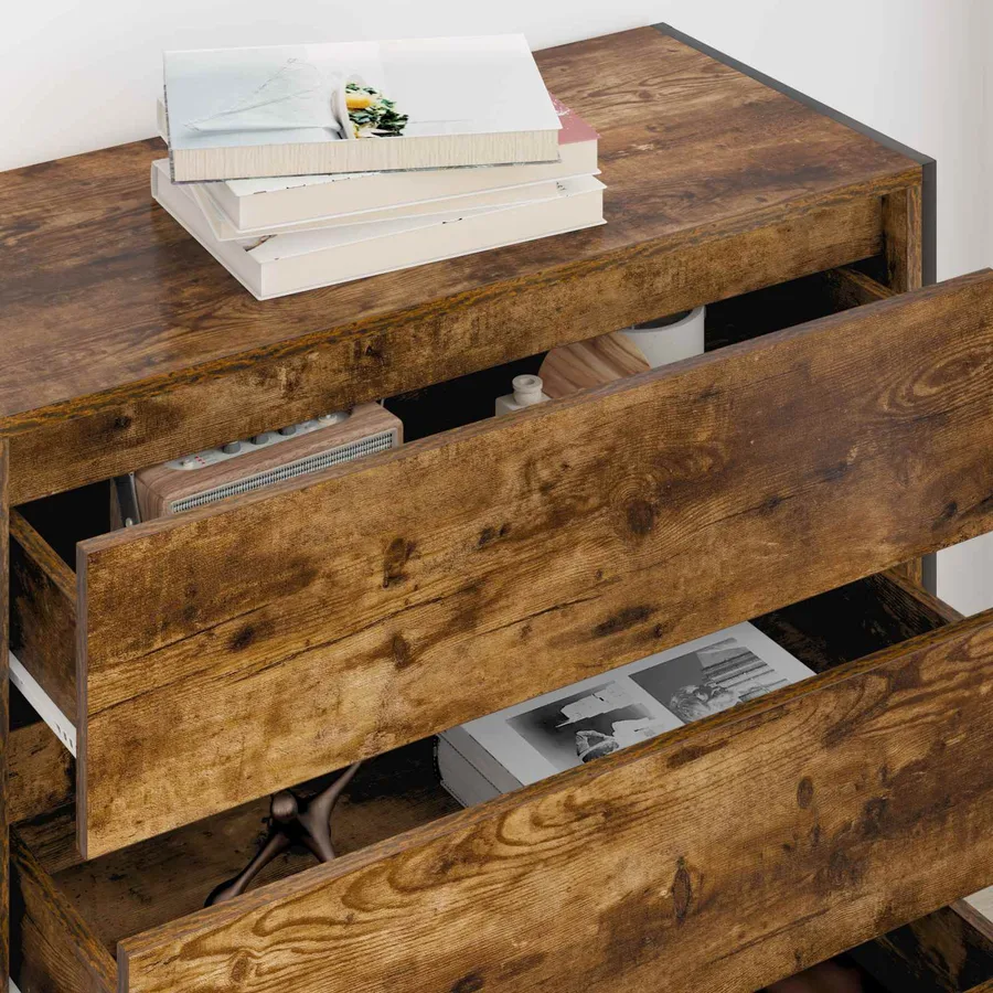 Buffet Chêne Fumé 79 x 36 x 75.5 cm Bois d'ingénierie - 4