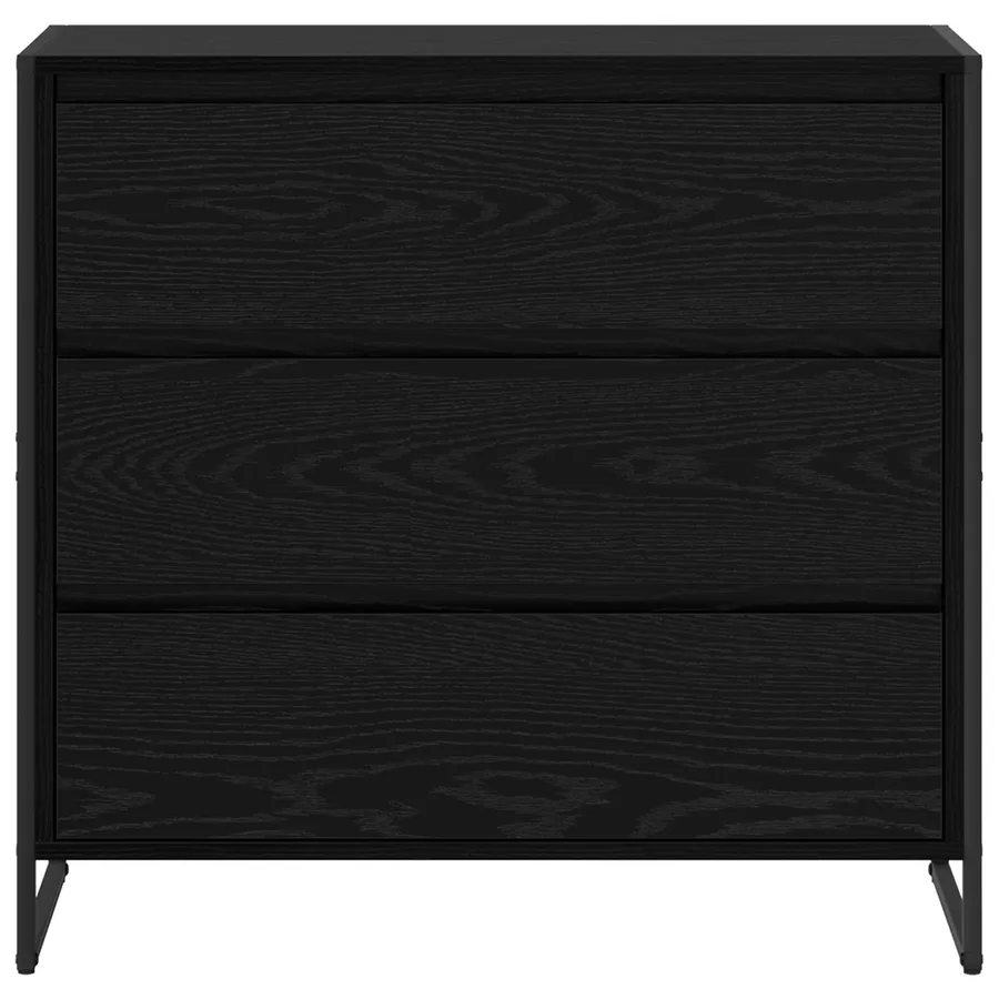 Buffet Chêne noir 79 x 36 x 75.5 cm Bois d'ingénierie - 6