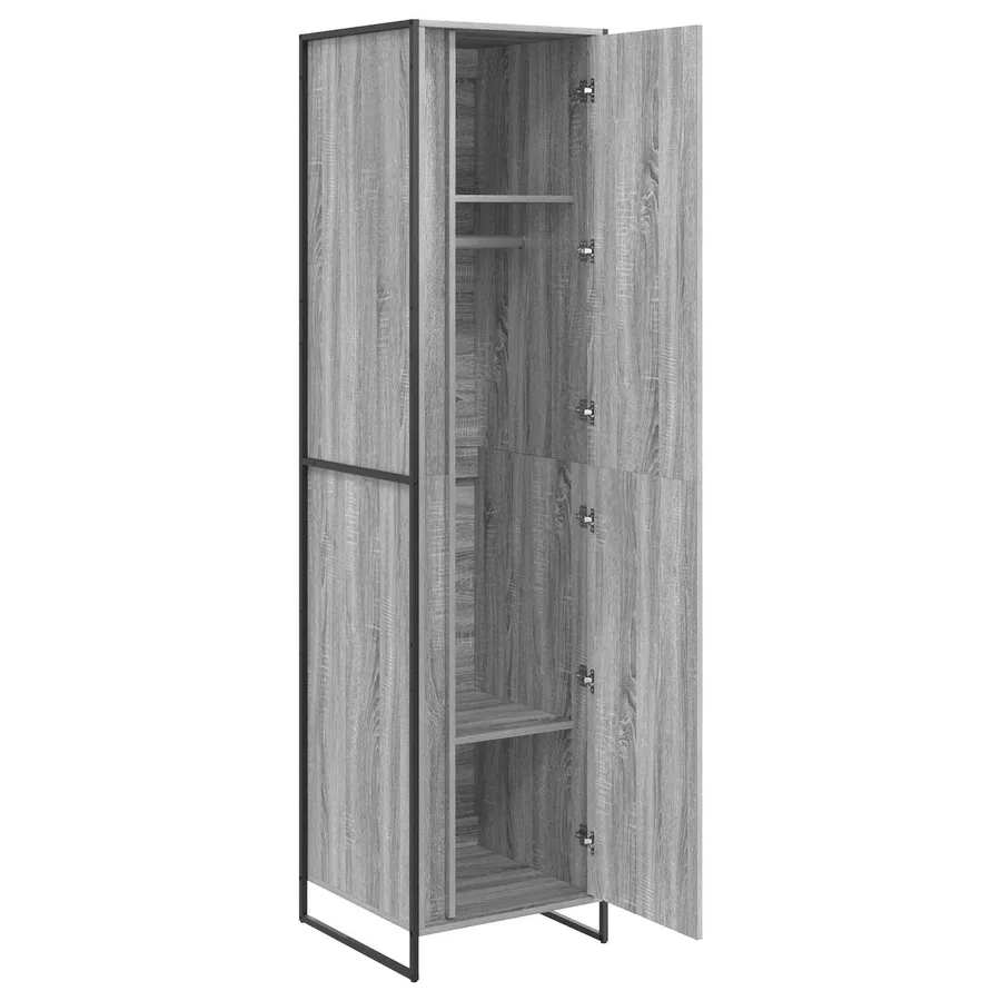 Garde-robe Gris Sonoma 50 x 50 x 200 cm Bois d'ingénierie - 4