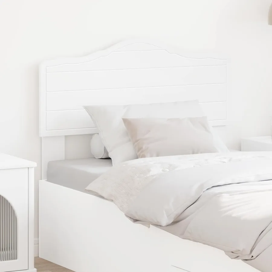 Tête de lit Blanc Bois d'ingénierie