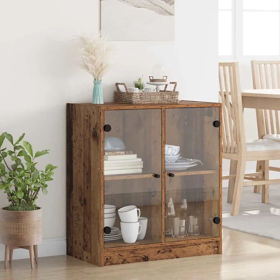 Meuble d'appoint Bois Ancien 68 x 37 x 75,5 cm