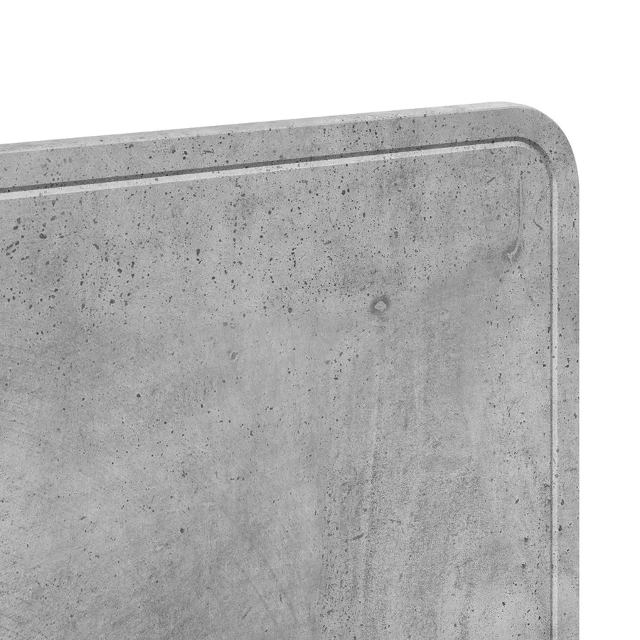Tête de lit Gris béton Bois d'ingénierie - 7