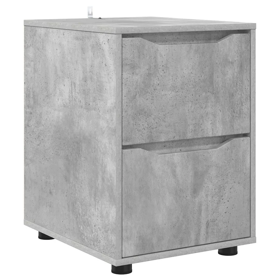 Armoire de rangement Gris béton 40 x 48 x 57 cm - 2