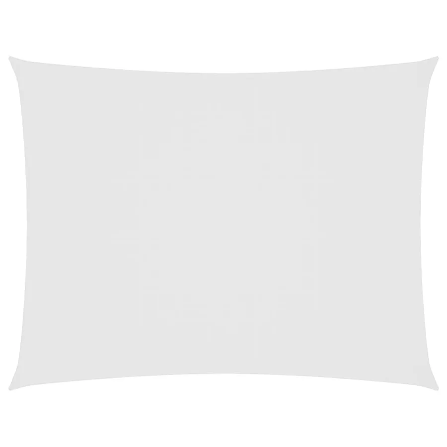 Voile de parasol tissu oxford rectangulaire 5x6 m blanc - 2