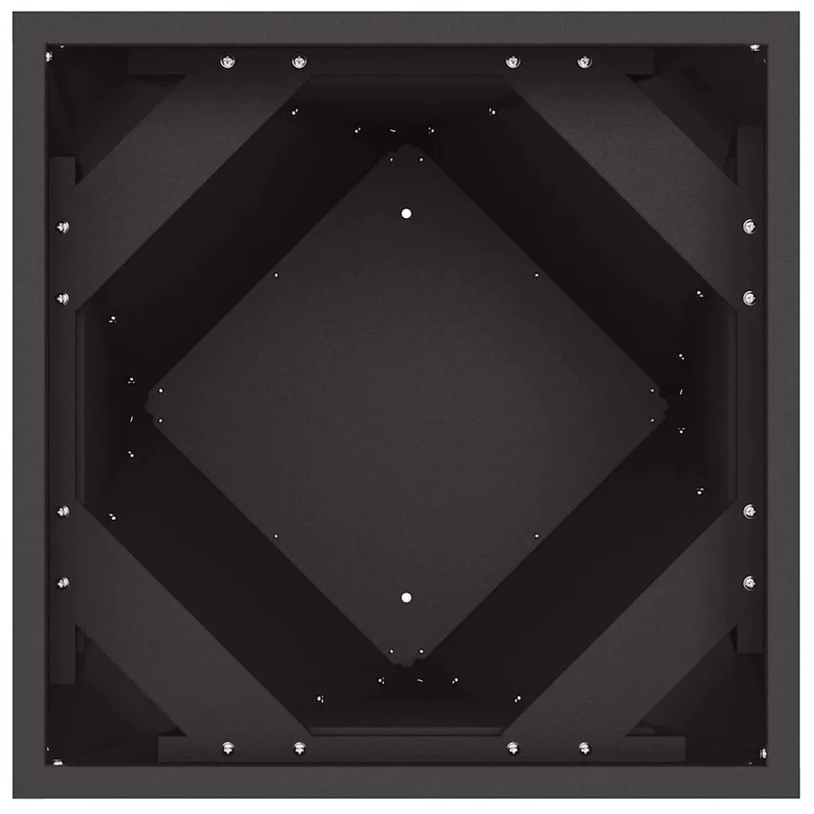 Jardinière Noir 40 x 40 x 75 cm Acier - 6