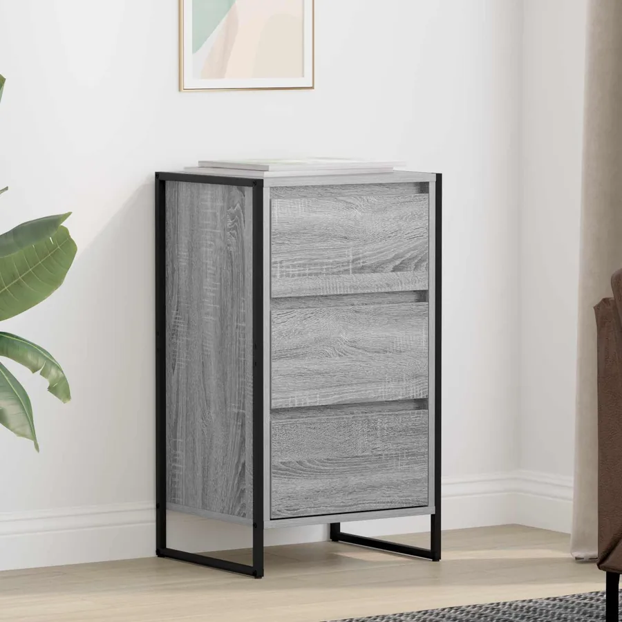 Buffet Gris Sonoma 42 x 36 x 75.5 cm Bois d'ingénierie