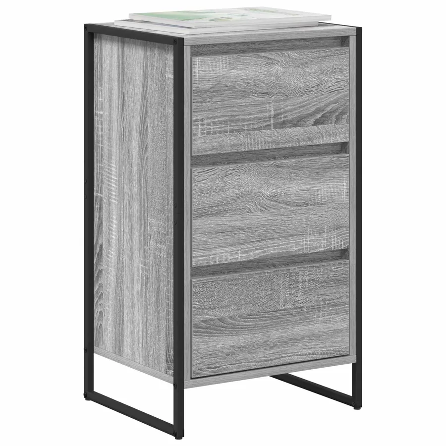 Buffet Gris Sonoma 42 x 36 x 75.5 cm Bois d'ingénierie - 3