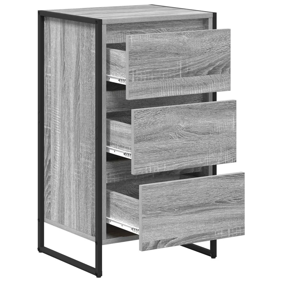 Buffet Gris Sonoma 42 x 36 x 75.5 cm Bois d'ingénierie - 5