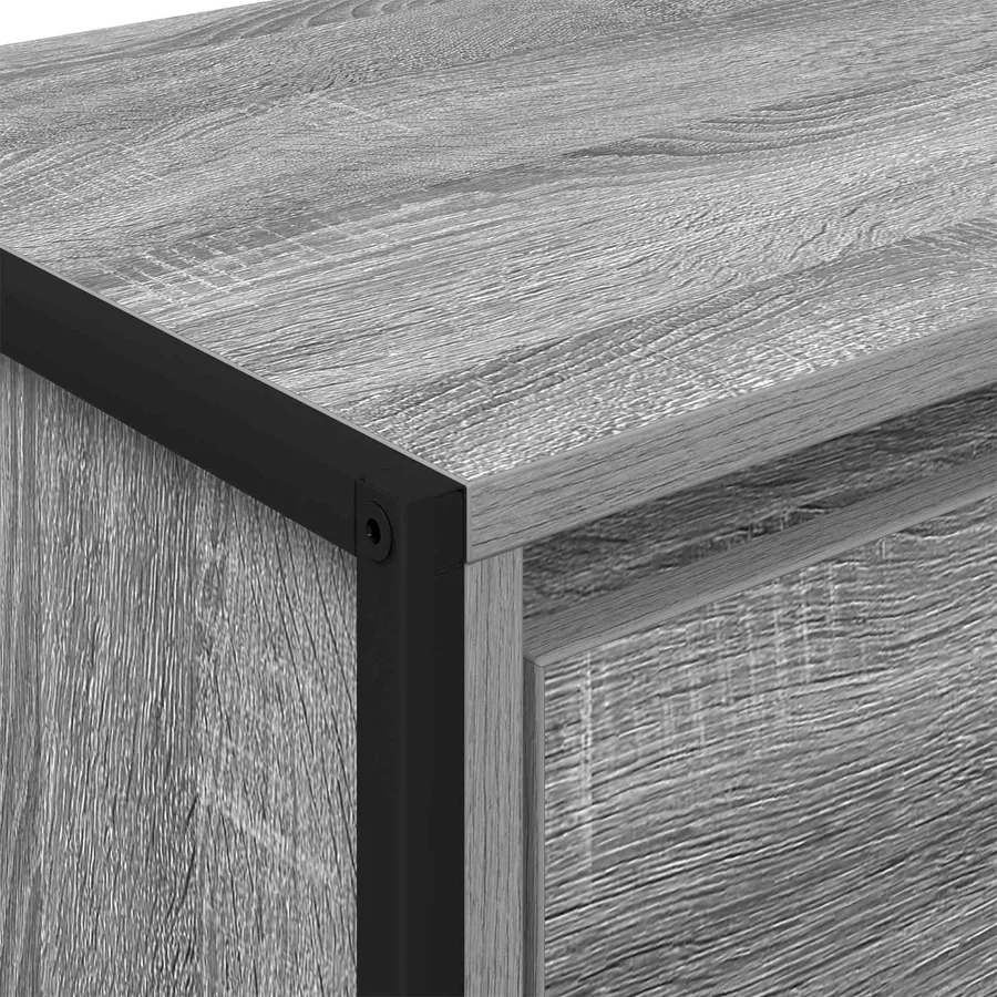 Buffet Gris Sonoma 42 x 36 x 75.5 cm Bois d'ingénierie - 9