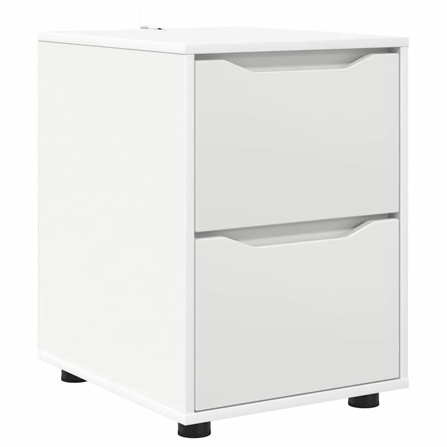 Armoire de rangement Blanc 40 x 48 x 57 cm Bois d'ingénierie - 2