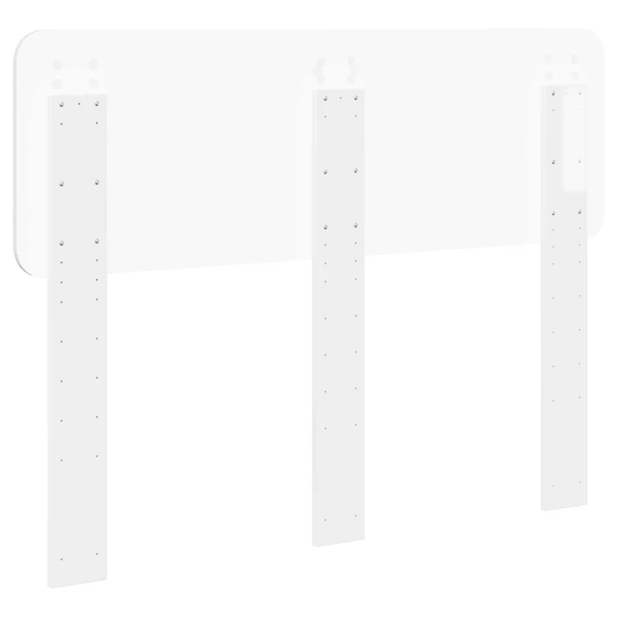 Tête de lit Blanc Brillant Bois d'ingénierie - 6