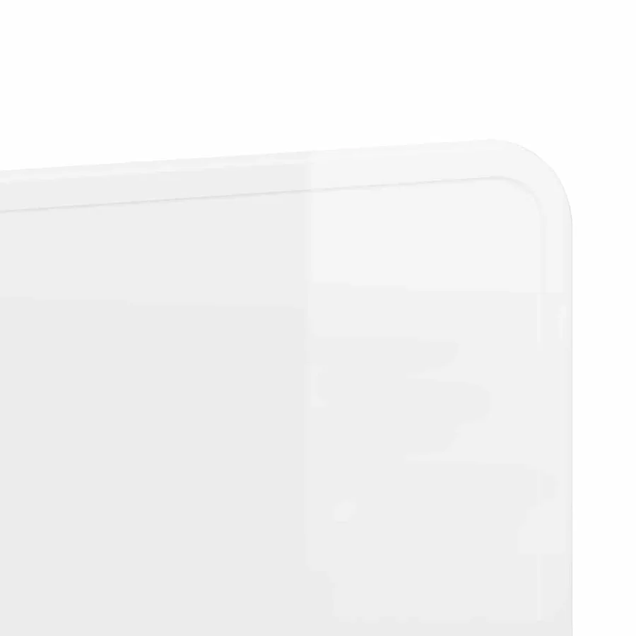 Tête de lit Blanc Brillant Bois d'ingénierie - 7