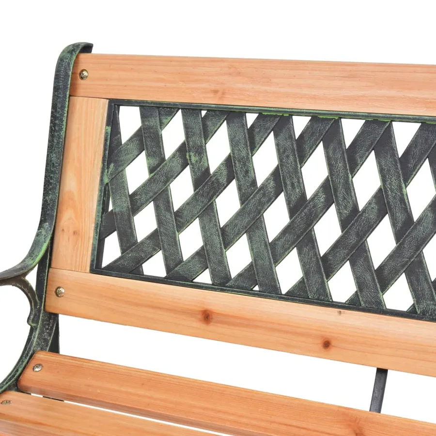 Banc de jardin 122 cm Bois - 5