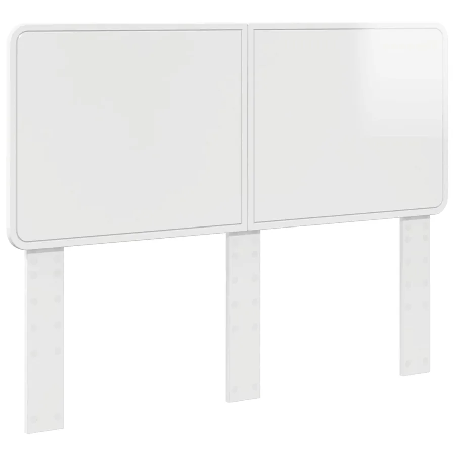Tête de lit Blanc Brillant Bois d'ingénierie - 2