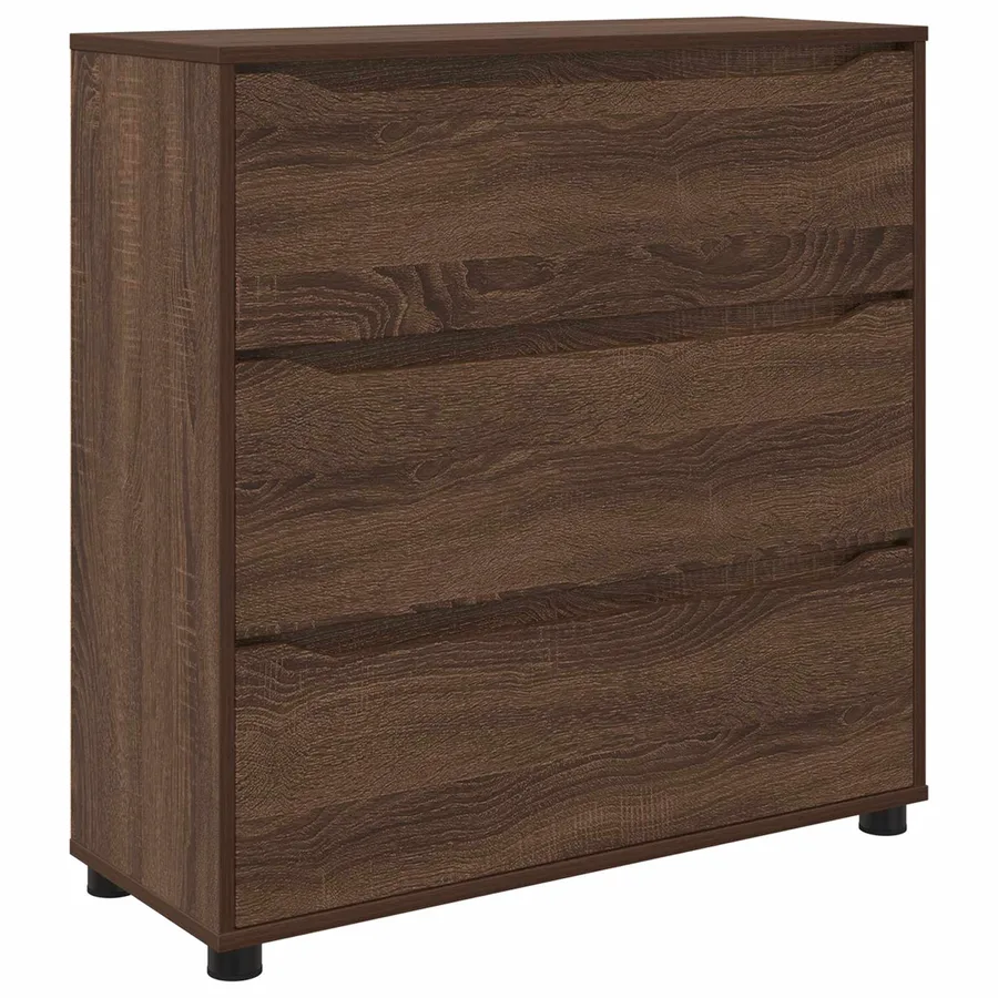 Armoire de rangement Chêne brun 80 x 31 x 81 cm - 2