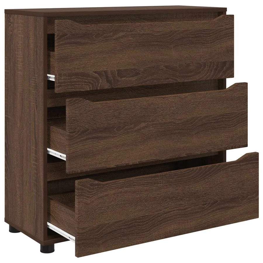 Armoire de rangement Chêne brun 80 x 31 x 81 cm - 7