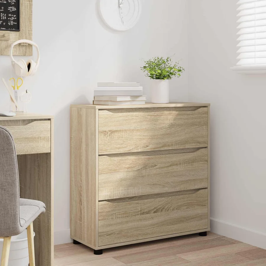 Armoire de rangement Chêne Sonoma 80 x 31 x 81 cm - 5