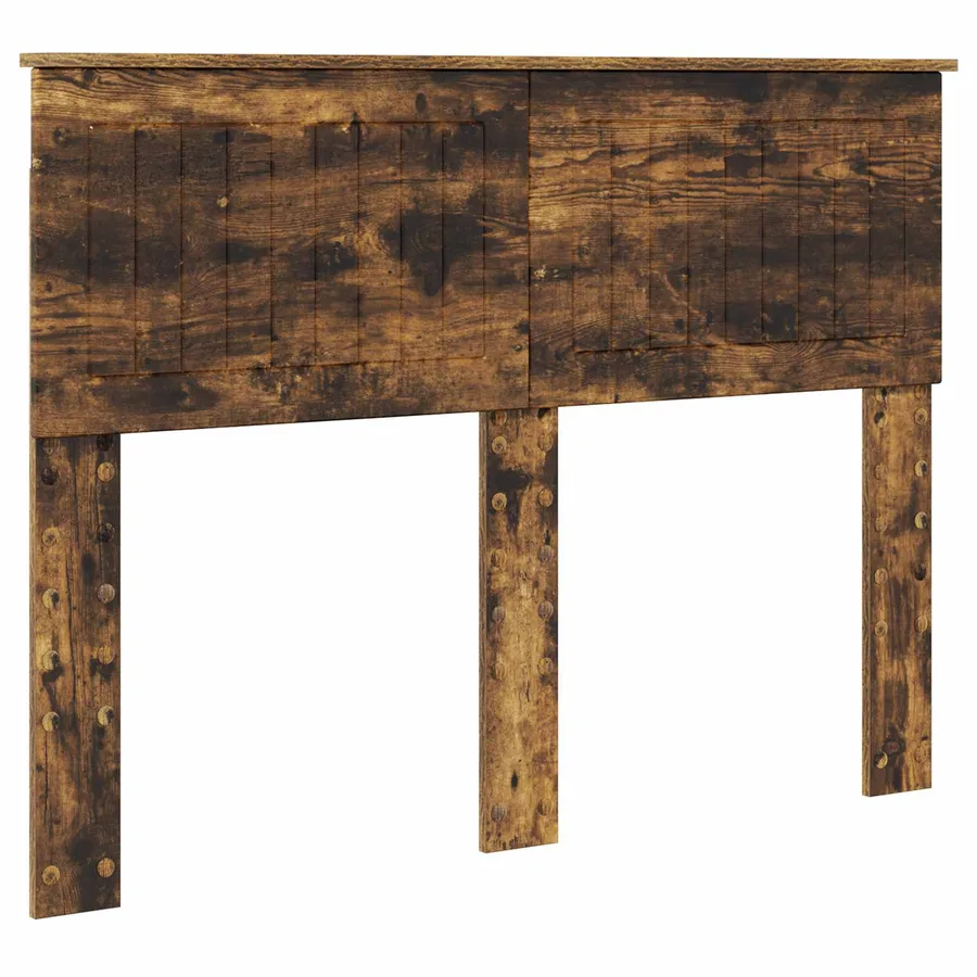 Cadre de lit Chêne fumé 120 x 190 cm Pin massif - 6