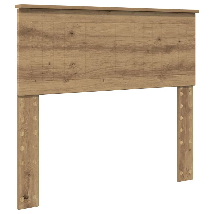 Cadre de lit Chêne artisan 100 x 200 cm Pin massif - 6