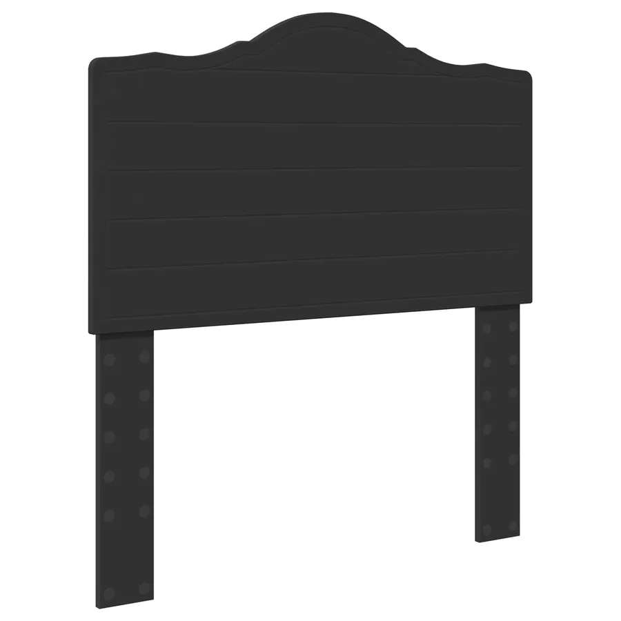 Cadre de lit avec tête de lit Noir 90 x 190 cm Pin massif - 6