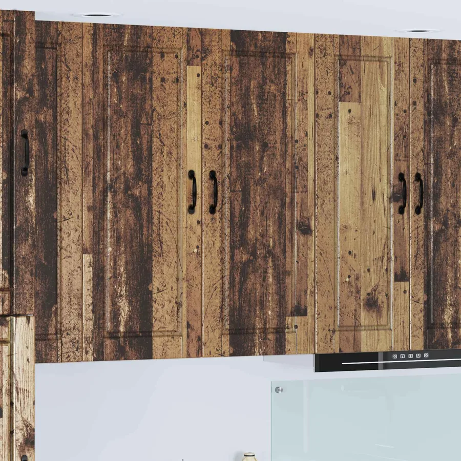 Meuble mural PORTO Bois ancien 40 x 31 x 100 cm