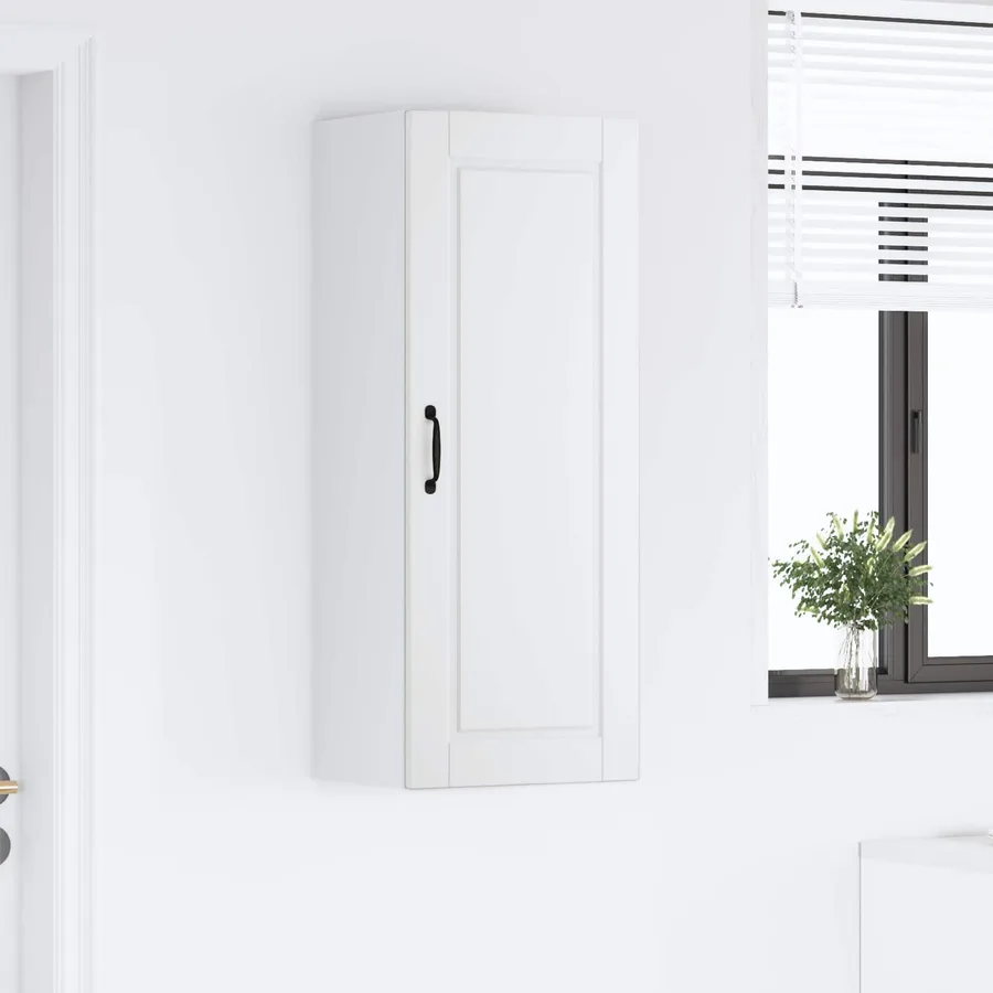 Meuble mural PORTO Blanc 40 x 31 x 100 cm Bois d'ingénierie - 4