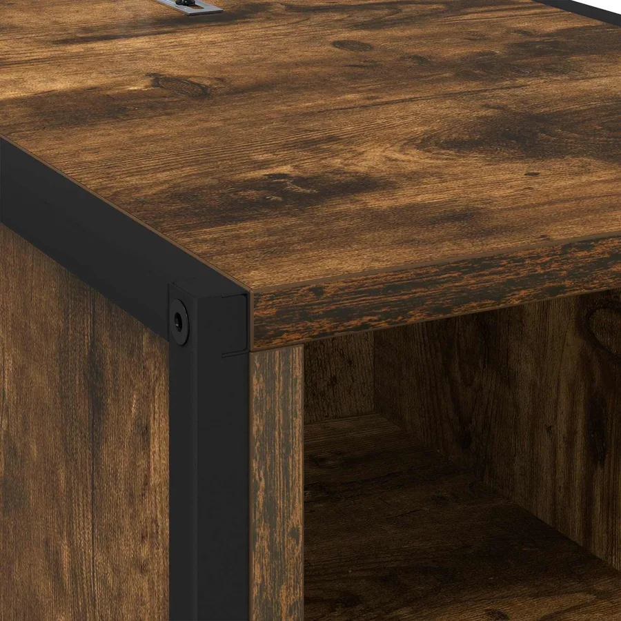 Table de chevet avec tiroir 2 pcs Chêne Fumé 39,5 x 30 x 50 cm - 8