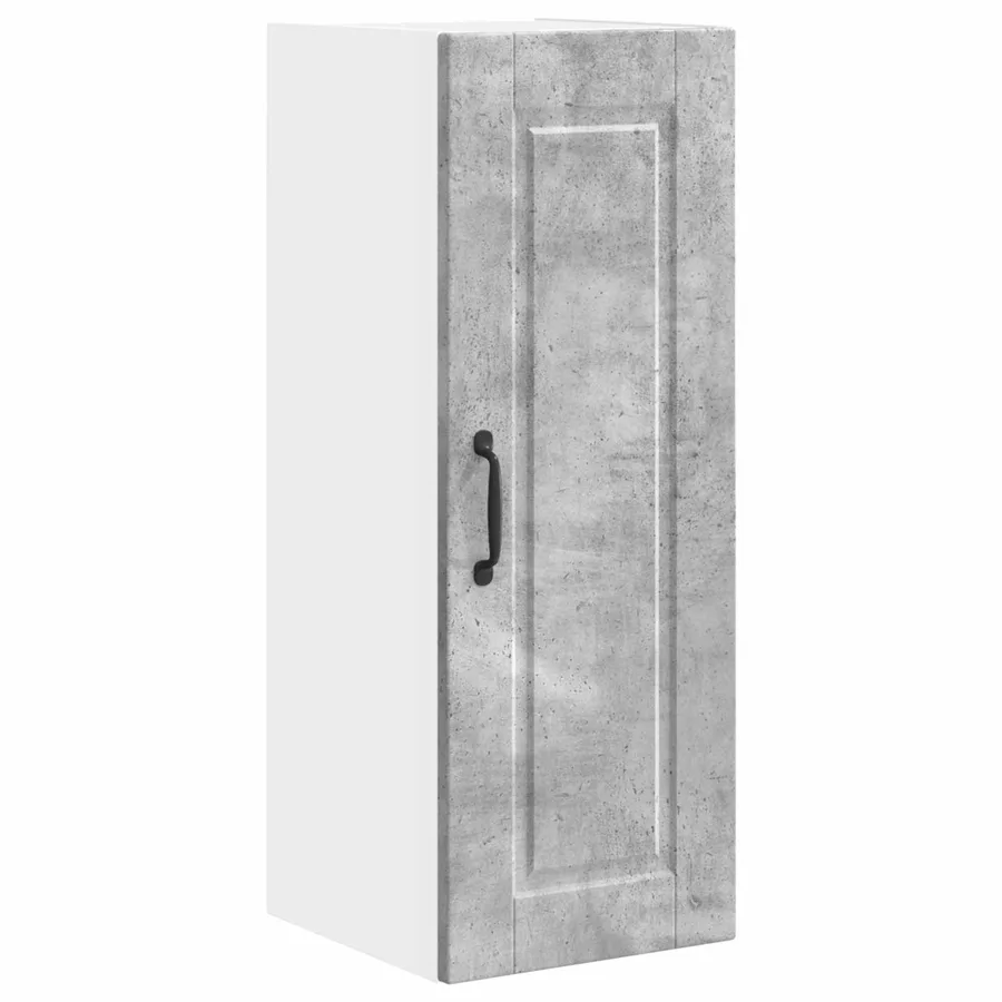 Meuble mural PORTO Gris béton 30 x 31 x 80 cm Bois d'ingénierie - 2