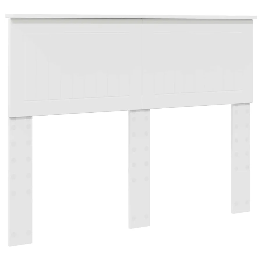 Cadre de lit avec tête de lit Blanc 120 x 190 cm Pin massif - 6