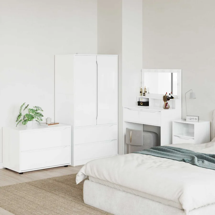 Armoire de rangement Blanc brillant 80 x 48 x 57 cm