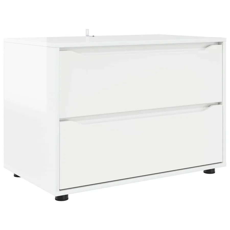 Armoire de rangement Blanc brillant 80 x 48 x 57 cm - 2