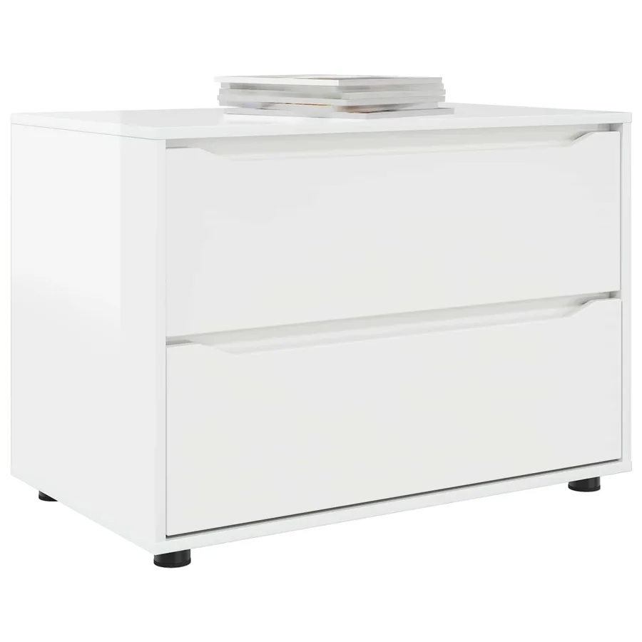 Armoire de rangement Blanc brillant 80 x 48 x 57 cm - 3