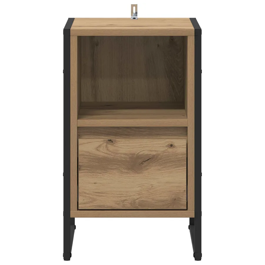 Table de chevet 2 pc Chêne artisan 39,5 x 30 x 50 cm - 7