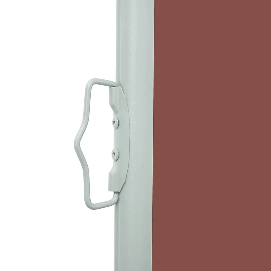 Auvent latéral rétractable de patio 140x600 cm Marron - 10