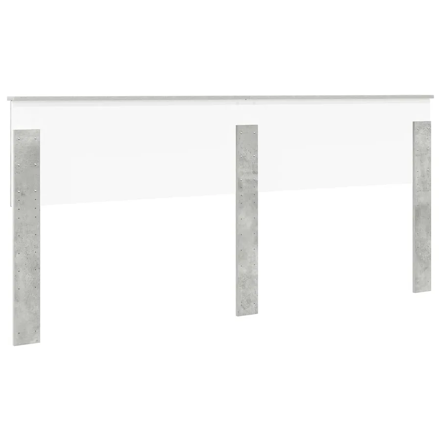 Tête de lit Gris béton Bois d'ingénierie - 6
