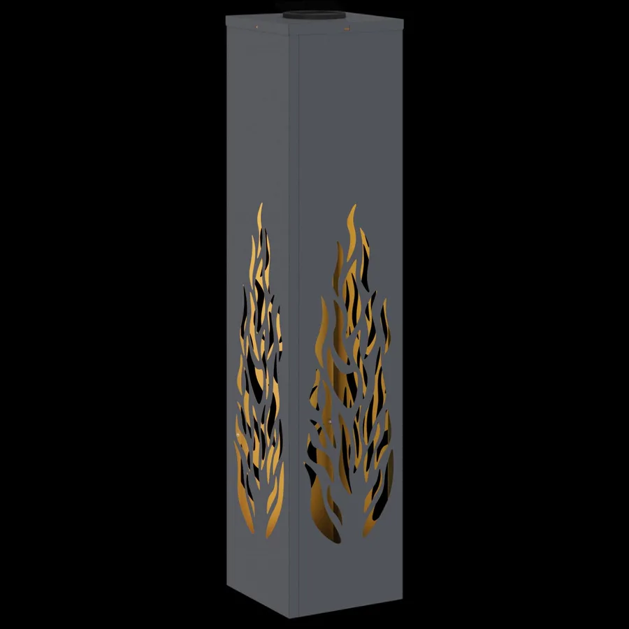 Lumière de chemin LED solaire 2 pcs Blanc chaud 18 x 18 x 80 cm - 12