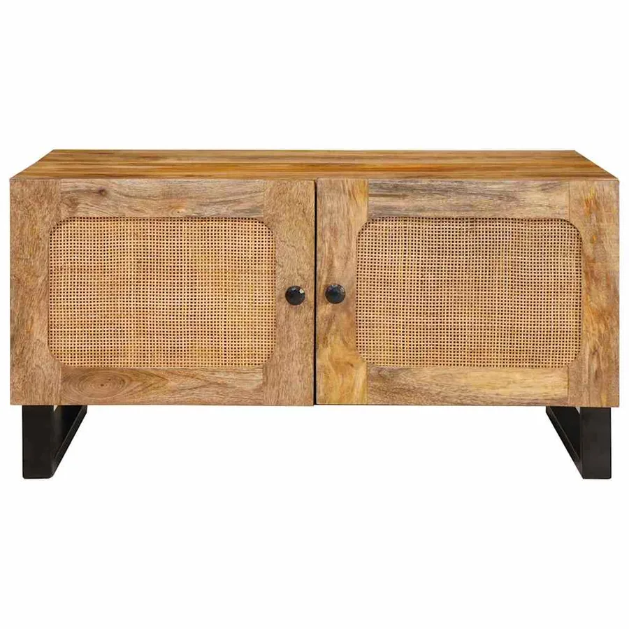 Table basse Naturel 80 x 50 x 40 cm Bois de mangue massif - 3