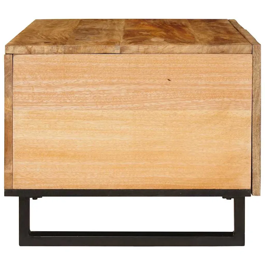 Table basse Naturel 80 x 50 x 40 cm Bois de mangue massif - 4