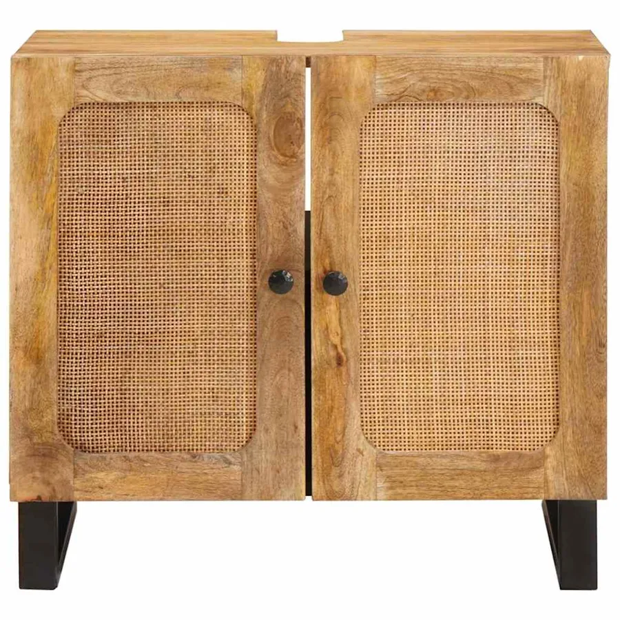 Meuble sous Lavabo de Salle de Bain Marron 62 x 33 x 58 cm