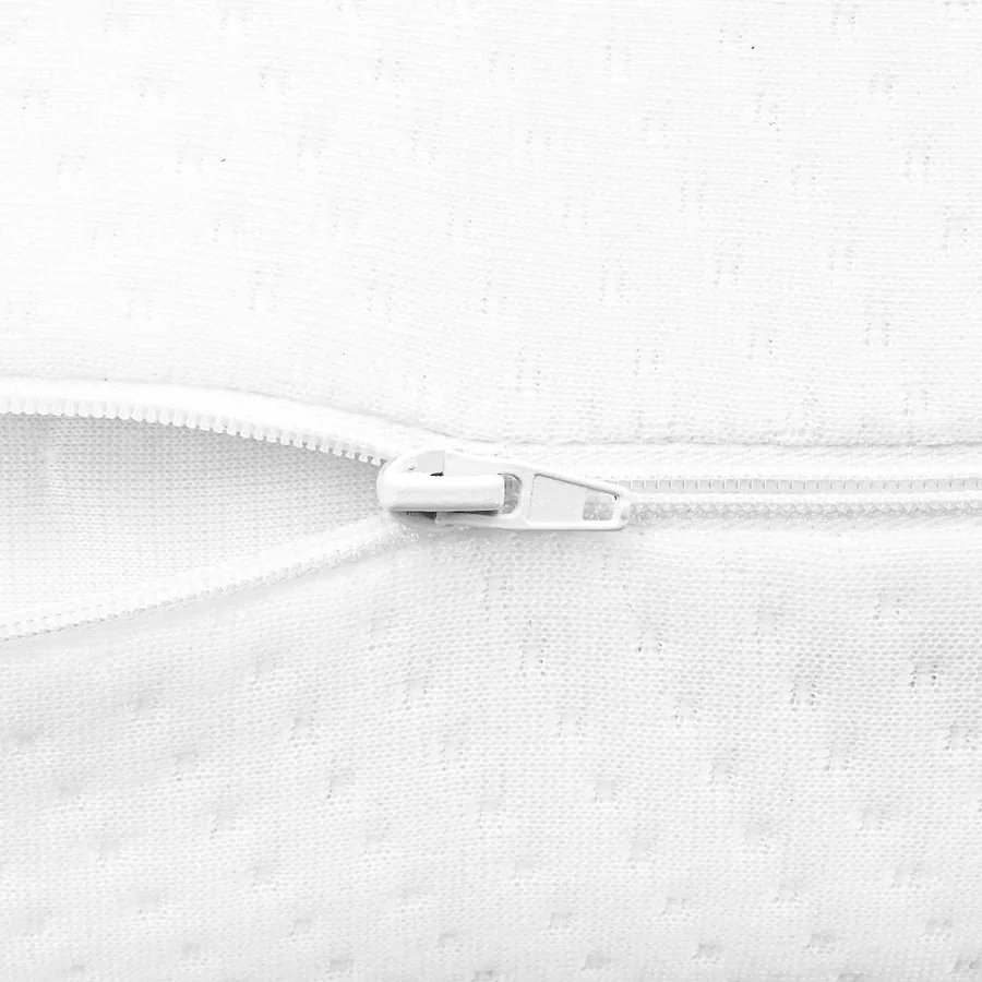 Coussin de sommeil Uni Blanc 74 x 39 x 13 cm - 6