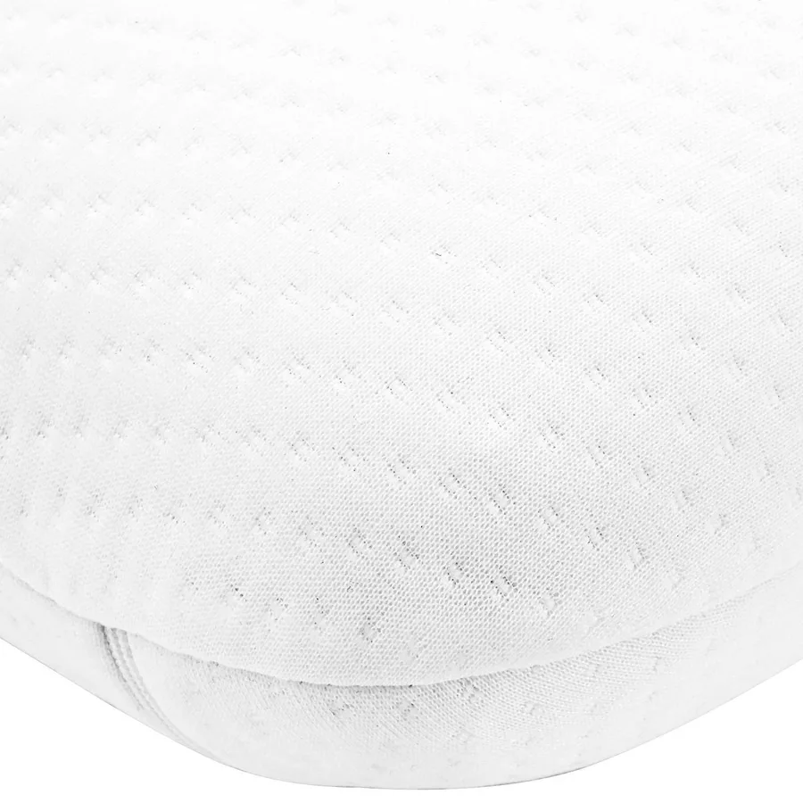 Coussin de sommeil Uni Blanc 74 x 39 x 13 cm - 7