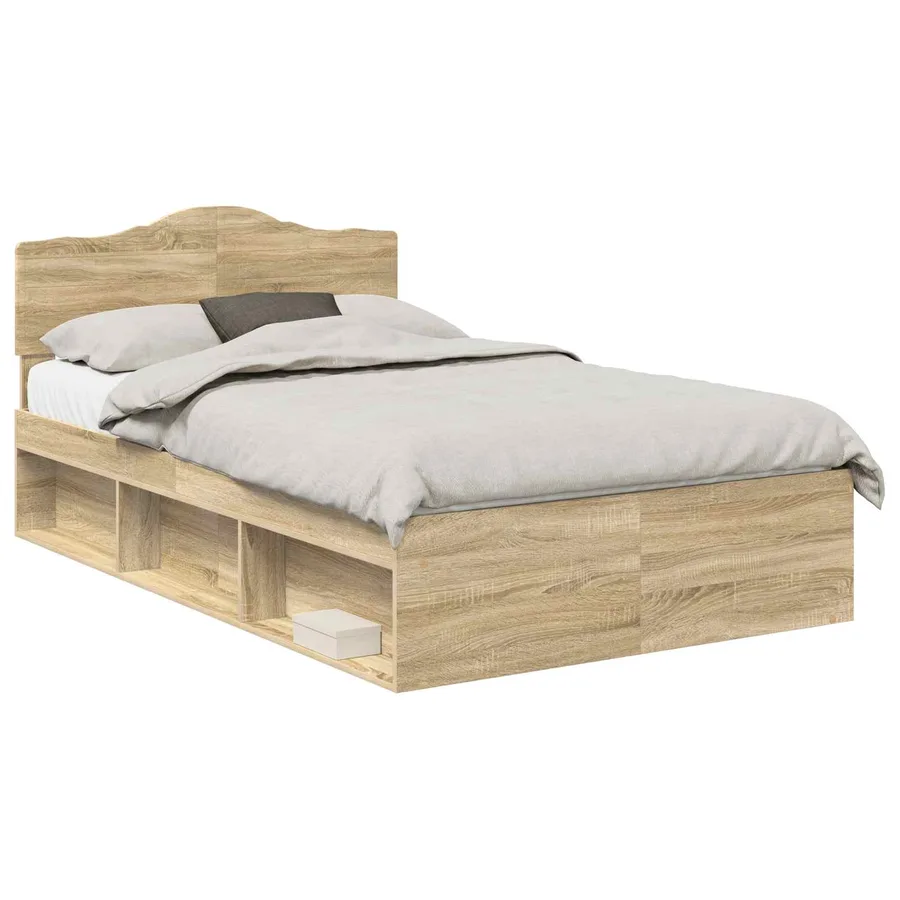 Cadre de lit Sonoma 120 x 200 cm Bois de pin massif - 2