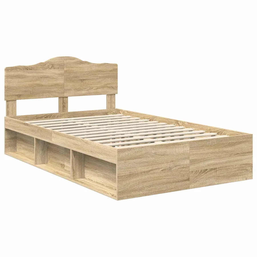 Cadre de lit Sonoma 120 x 200 cm Bois de pin massif - 4