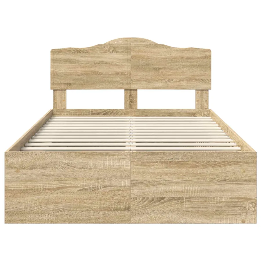 Cadre de lit Sonoma 120 x 200 cm Bois de pin massif - 7