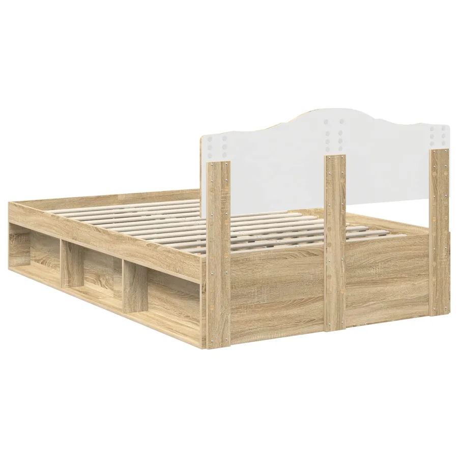 Cadre de lit Sonoma 120 x 200 cm Bois de pin massif - 9