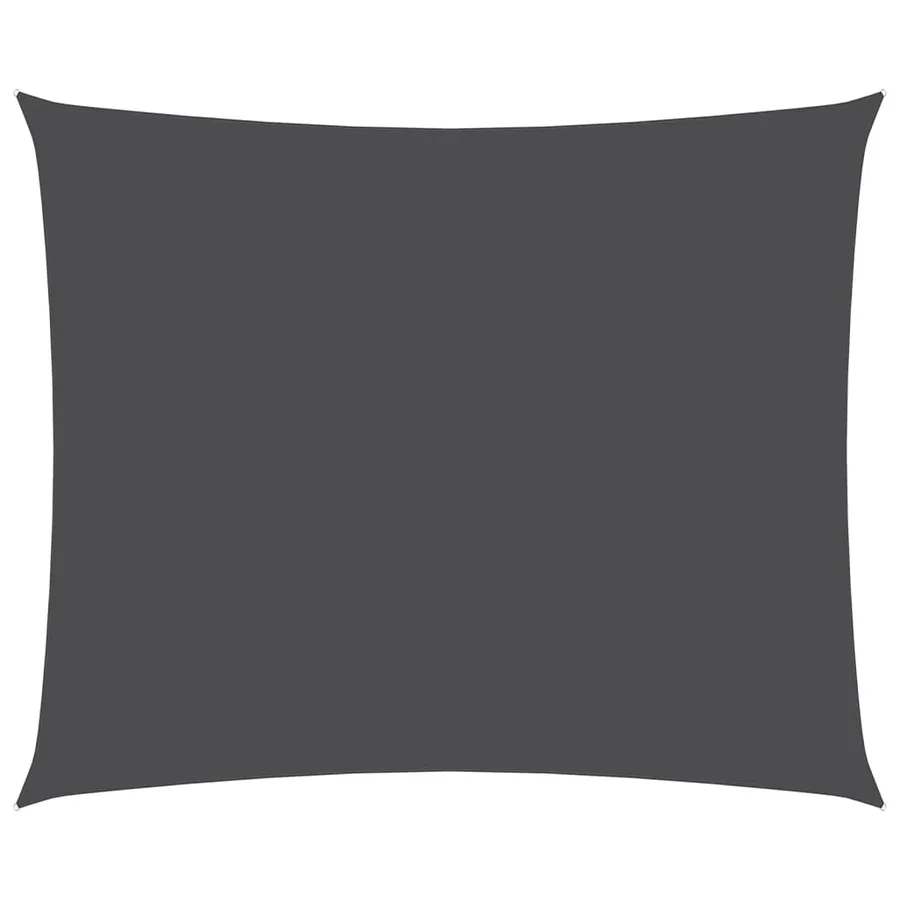 Voile de parasol tissu oxford rectangulaire 2,5x3,5m anthracite - 2