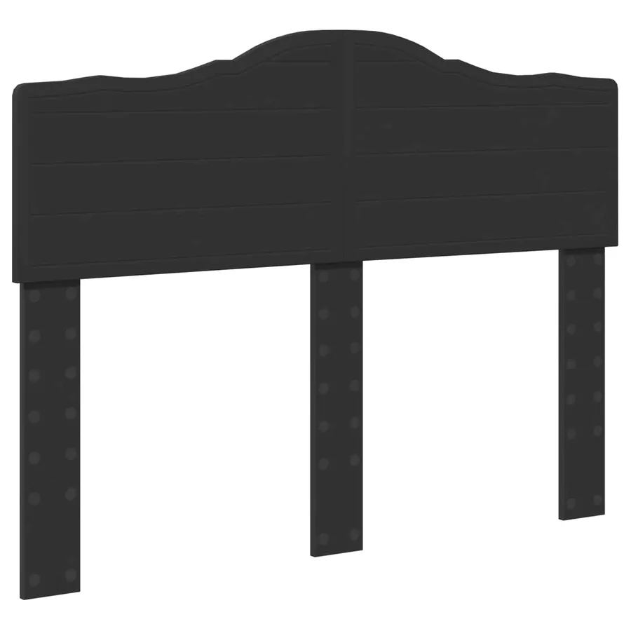 Cadre de lit Noir 120 x 190 cm Bois de pin massif - 6