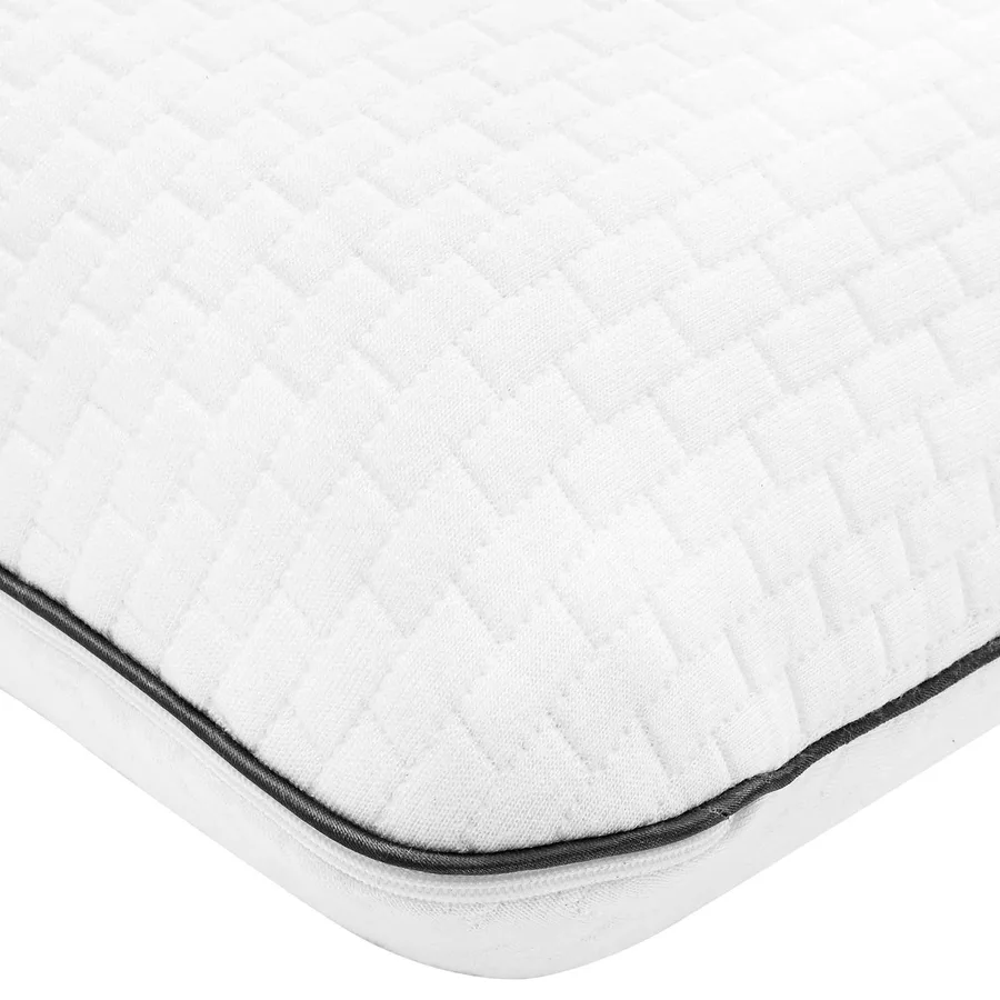 Coussin de sommeil Uni Blanc 60 x 40 x 10 cm Mousse de Gel - 7