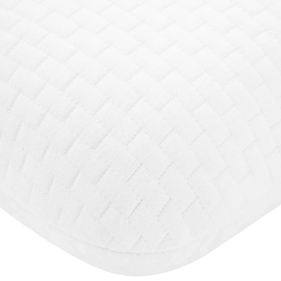 Coussin de sommeil Uni Blanc 74 x 39 x 13 cm - 7