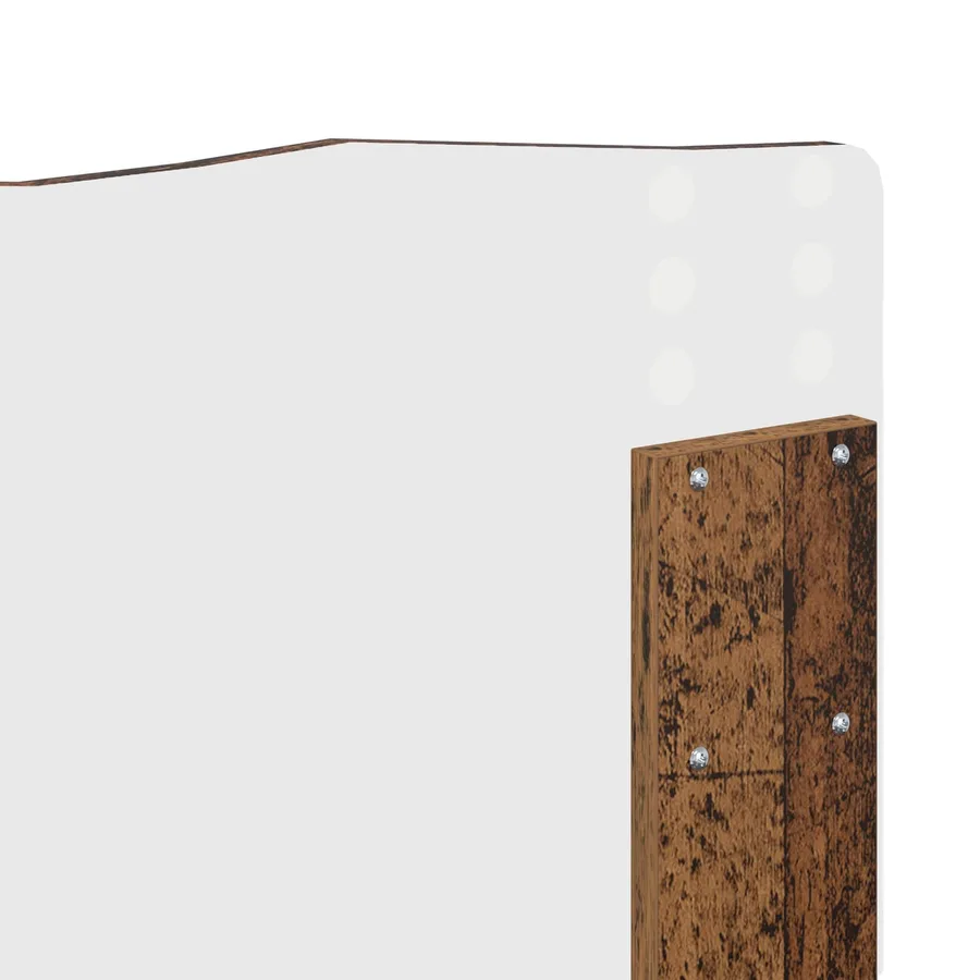 Cadre de lit Bois ancien 120 x 190 cm Bois de pin massif - 11